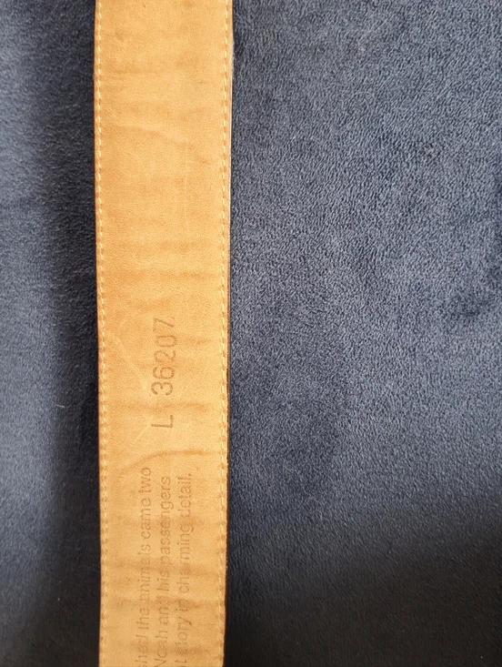 Vintage Brighton Museum Collection Noahs Arclk Brown Leather Belt 1995 - Picture 6 of 8